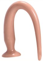 Long Dildo Tail Flex M 40 x 4.5 cm Flesh