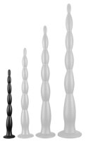 Long Dildo Scale Beads S 30 x 3cm Black