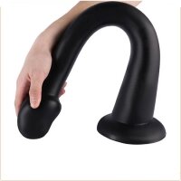 Long Dildo Whale XL 48 x 7cm - Tip 5.5cm Black