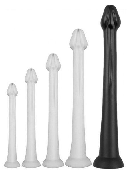 Long Dildo Whale  XXL 55 x 7.5cm - Tip 6.3cm Black