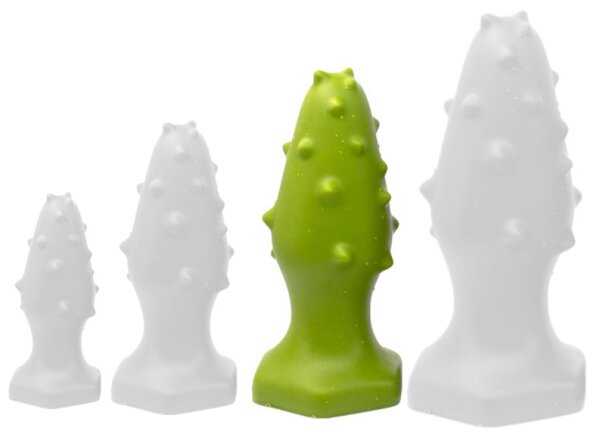 Silicone plug Monster Spike L 14  x 5,5cm Green