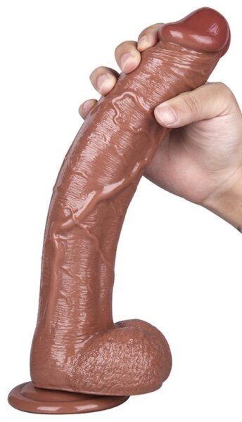 Realistic Dildo Enzo 25 x 5.3cm Brown