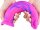 Dildo Koal 25 x 6cm Pink-Blue