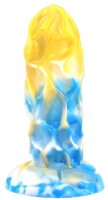 Dragonis Dildo 16 x 5.5cm Gold-Blue