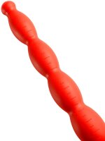 Long Stretch Worm Dildo N&deg;2 40 x 4cm Red