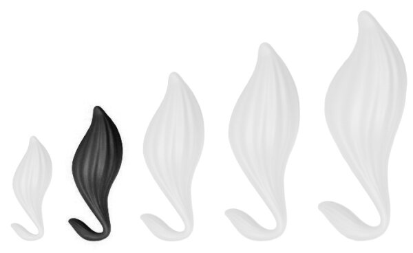 Bulby M Silicone Plug 14 x 7cm Black