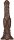 Dildo Monster Dog Long 26 x 6cm Dark Brown