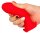 Silicone plug Saurus Egg S 10 x 4.5cm Red