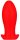 Silicone plug Saurus Egg L 17,2  x 6.5cm Red