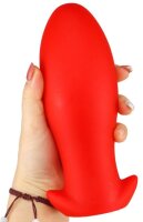 Silicone plug Saurus Egg XL 20 x 7,4cm Red