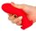 Silicone plug Saurus Egg XL 20 x 7,4cm Red