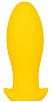 Silicone plug Saurus Egg L 17 x 6.5cm Yellow