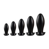 Plug Drakar Egg L 14 x 6.5cm Black