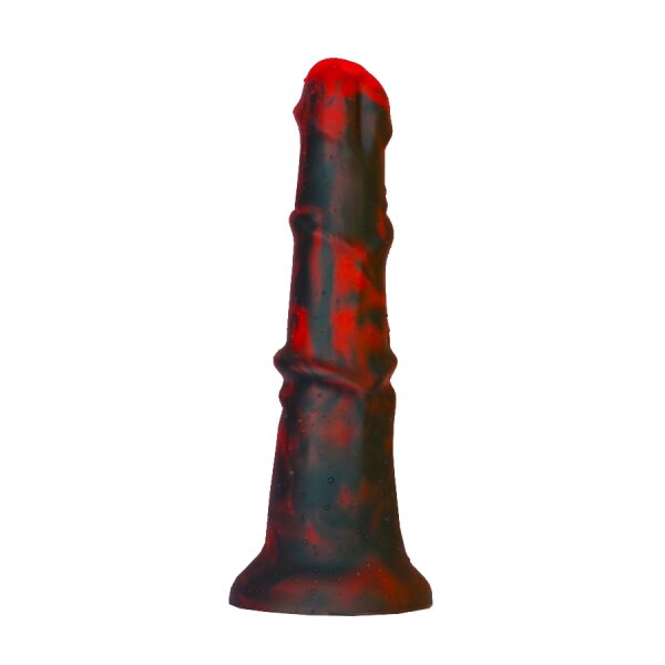 Dildo Dragon Zirg 22 x 5cm Black-Red