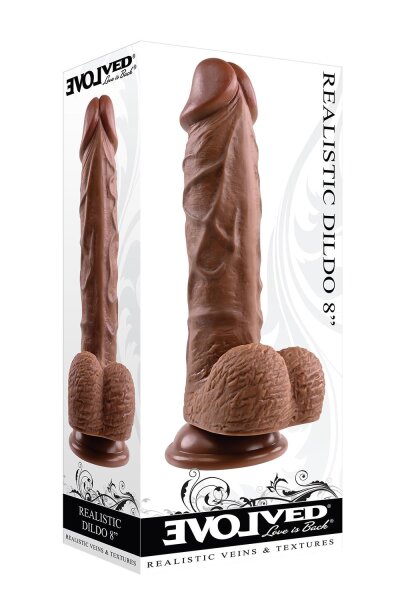 Evolved Realistic Dildo Dark 20,3cm