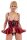 Shelf Bra Set red 80B/M
