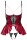Shelf Bra Set red 85C/XL