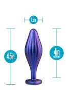 Anal Adventures Matrix Wavy Bling Plug Sapphire 3,8cm