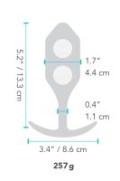 B-Vibe Snug Plug 4 Navy