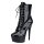 Erogance Lack High Heel Stiefelette D1020 Gr&ouml;&szlig;e 36 - 44