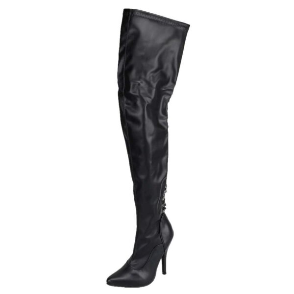 Erogance S3063 Stretch PU Schwarz - Gr&ouml;&szlig;e 36 - 46