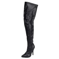 Erogance S3063 Stretch PU Schwarz - Gr&ouml;&szlig;e 36 - 46