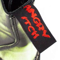 Angry Itch 08-Loch Leder Stiefel Lime Rub-Off Gr&ouml;&szlig;e 36 - 48