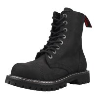 Angry Itch 08-Loch Leder Stiefel Vintage Schwarz...