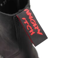 Angry Itch 08-Loch Leder Stiefel Vintage Schwarz Gr&ouml;&szlig;e 36 - 48