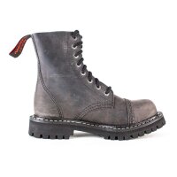 Angry Itch 08-Loch Leder Stiefel Vintage Dunkelbraun Gr&ouml;&szlig;e 36 - 48