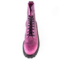 Angry Itch 08-Loch Leder Stiefel Vintage Pink Gr&ouml;&szlig;e 36 - 48
