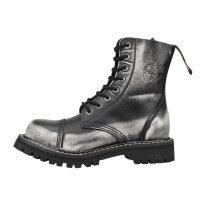 Angry Itch 08-Loch Leder Stiefel White Rub-Off...