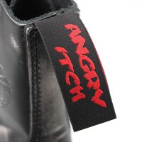 Angry Itch 08-Loch Leder Stiefel White Rub-Off Gr&ouml;&szlig;e 36 - 48
