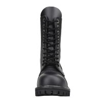 Angry Itch 10-Loch Leder Stiefel Schwarz Gr&ouml;&szlig;e 36 - 48