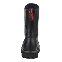 Angry Itch 10-Loch Leder Stiefel Schwarz Gr&ouml;&szlig;e 36 - 48