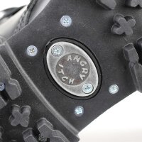 Angry Itch 10-Loch 3-Buckle Leder Stiefel Schwarz Gr&ouml;&szlig;e 36 - 48