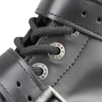 Angry Itch 10-Loch 3-Buckle Leder Stiefel Schwarz Gr&ouml;&szlig;e 36 - 48