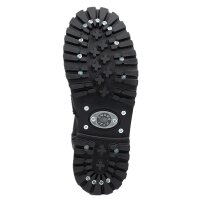 Angry Itch 14-Loch 5-Buckle Leder Stiefel Schwarz Gr&ouml;&szlig;e 36 - 48