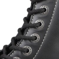 Angry Itch 14-Loch 3-Straps Leder Stiefel Schwarz Gr&ouml;&szlig;e 36 - 48