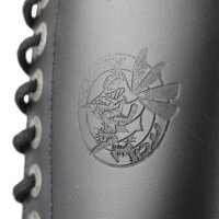 Angry Itch 14-Loch Leder Stiefel Schwarz Gr&ouml;&szlig;e 36 - 48