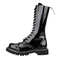 Angry Itch 14-Loch Lackleder Stiefel Schwarz...