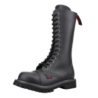 Angry Itch 14-Loch Vegane PU Stiefel Schwarz...