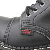 Angry Itch 14-Loch Vegane PU Stiefel Schwarz Gr&ouml;&szlig;e 36 - 48