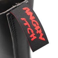 Angry Itch 14-Loch Vegane PU Stiefel Schwarz Gr&ouml;&szlig;e 36 - 48