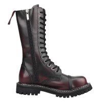 Angry Itch 14-Loch Leder Stiefel Burgundy Rub-Off Gr&ouml;&szlig;e 36 - 48