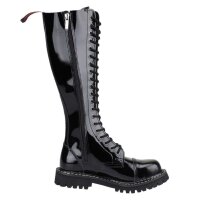 Angry Itch 20-Loch Lackleder Stiefel Schwarz Gr&ouml;&szlig;e 36 - 48