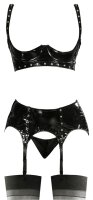 Vinyl Shelf Bra Set S