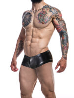 CUT4MEN - Booty Shorts BlackLeatherette S - XL