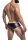 CUT4MEN - Booty Shorts BlackLeatherette S - XL