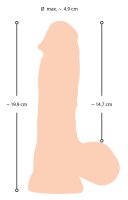 NS Dildo with movable skin 19,9 cm